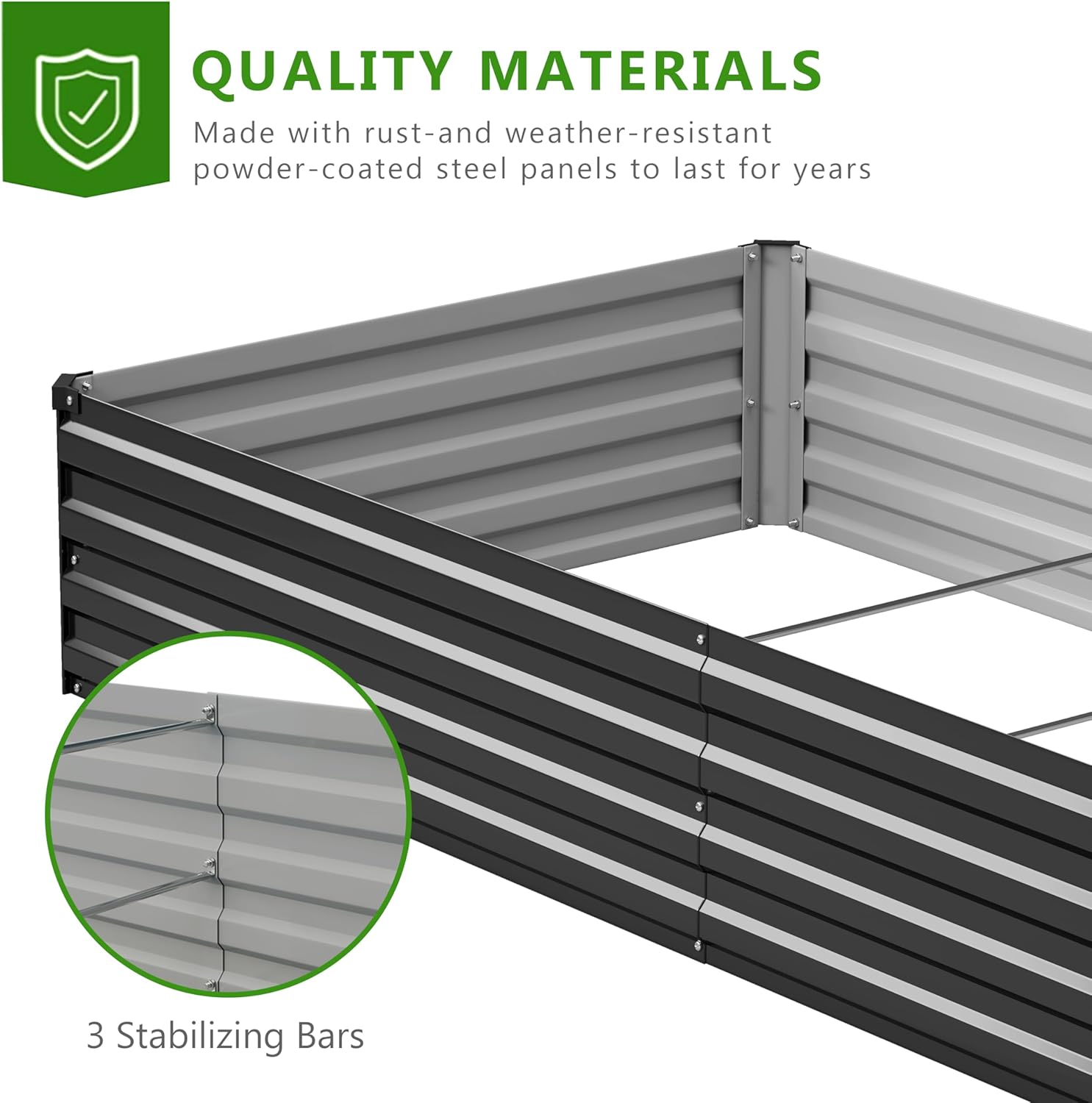 2PCS 10x3x1ft Galvanized Raise - Raised Garden Bed review and price