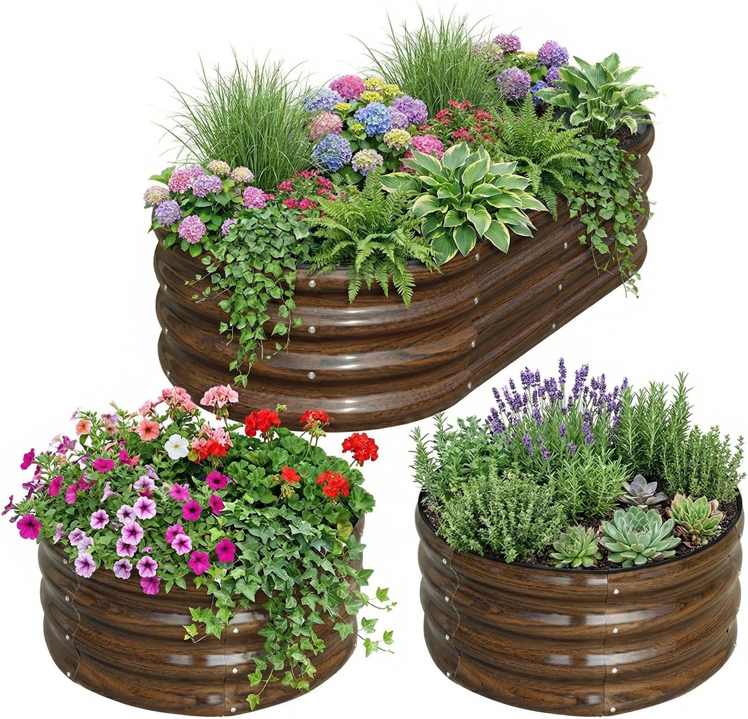 3-Pack Galvanized Steel Raised - Raised Garden Bed review and price