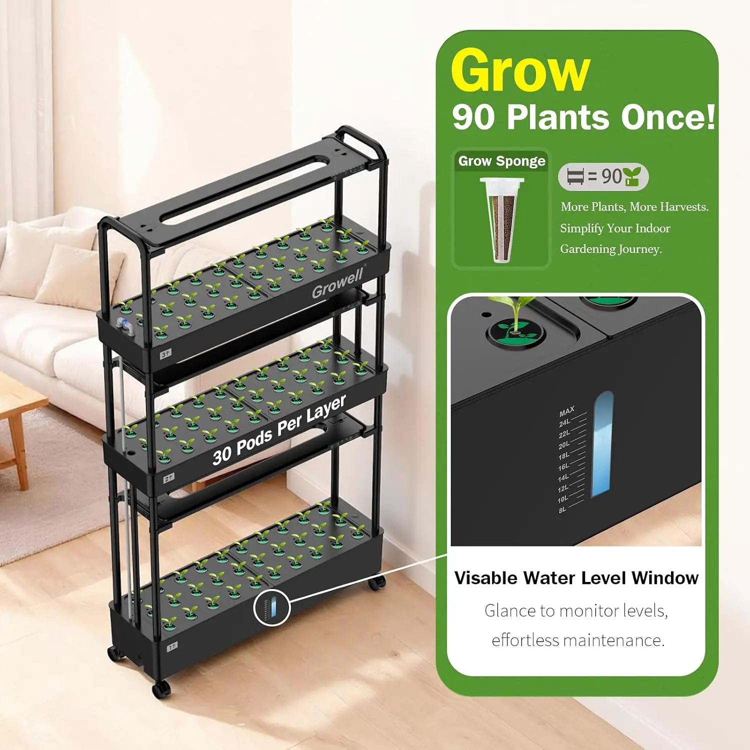 Large Hydroponics Growing Syst - Hydroponic Kit review and price